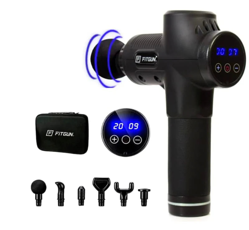 Die jeweiligen Aufsätze für die Fitgun Massagepistole im Detail